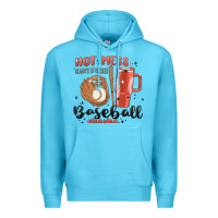 Ocean Blue hot mess always stressed baseball mama stanley cup Premium Hoodie - MaliasSmallBusiness