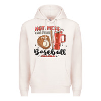Pale Pink hot mess always stressed baseball mama stanley cup Premium Hoodie - MaliasSmallBusiness