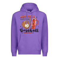 Purple hot mess always stressed baseball mama stanley cup Premium Hoodie - MaliasSmallBusiness