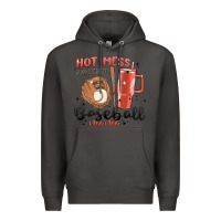 Smoke hot mess always stressed baseball mama stanley cup Premium Hoodie - MaliasSmallBusiness