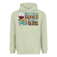 Matcha all i need are books and wine Heavyweight Hoodie - JahusDesignShop
