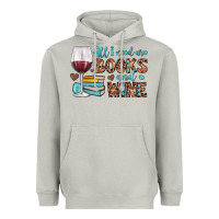 Moon Dust all i need are books and wine Heavyweight Hoodie - JahusDesignShop