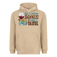 Mushroom all i need are books and wine Heavyweight Hoodie - JahusDesignShop