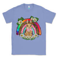 Colony Blue easter rabbit rainbow Classic Tee - BarkalooDesign