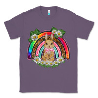 Lavender easter rabbit rainbow Classic Tee - BarkalooDesign
