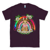 Plum easter rabbit rainbow Classic Tee - BarkalooDesign