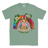 Sage easter rabbit rainbow Classic Tee - BarkalooDesign