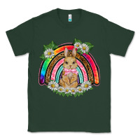Sports Green easter rabbit rainbow Classic Tee - BarkalooDesign