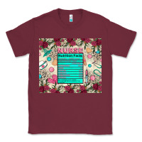 Burgundy nurse nutrition facts Classic Tee - Zillion Design Studio