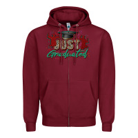 Burgundy just graduated Zipper Hoodie - Zillion Design Studio