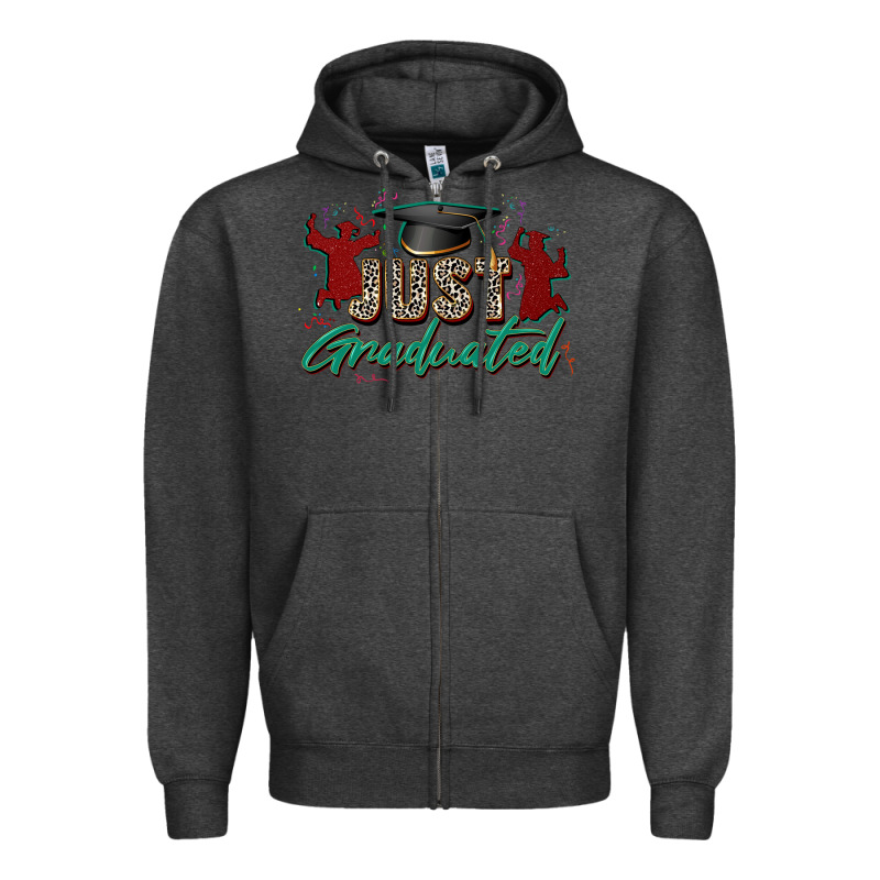 Just Graduated Zipper Hoodie by Zillion Design Studio | Teevron