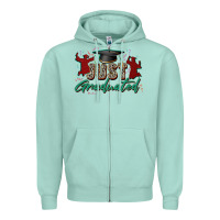 Seafoam just graduated Zipper Hoodie - Zillion Design Studio