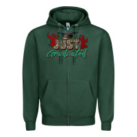 Sports Green just graduated Zipper Hoodie - Zillion Design Studio