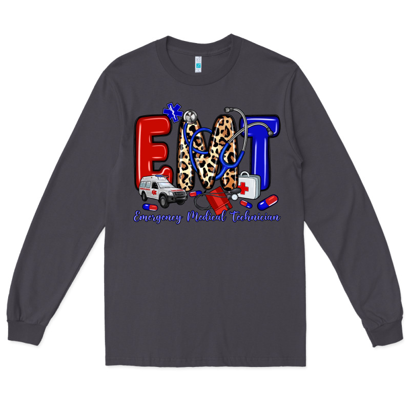 Emt Emergency Medical Technician Long Sleeve Tee by Zillion Design Studio | Teevron
