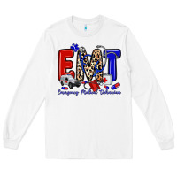 White emt emergency medical technician Long Sleeve Tee - Zillion Design Studio