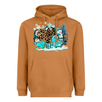 Meerkat winter hearts with snowmans Heavyweight Hoodie - AdoDesignShop