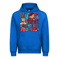 Cobalt my first valentines day Urban Hoodie - NancyCooperArtShop