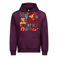 Mauve Wine my first valentines day Urban Hoodie - NancyCooperArtShop