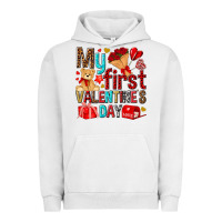 Pigment Lunar Rock my first valentines day Urban Hoodie - NancyCooperArtShop
