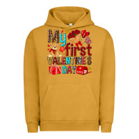 Pigment Peanut Butter my first valentines day Urban Hoodie - NancyCooperArtShop
