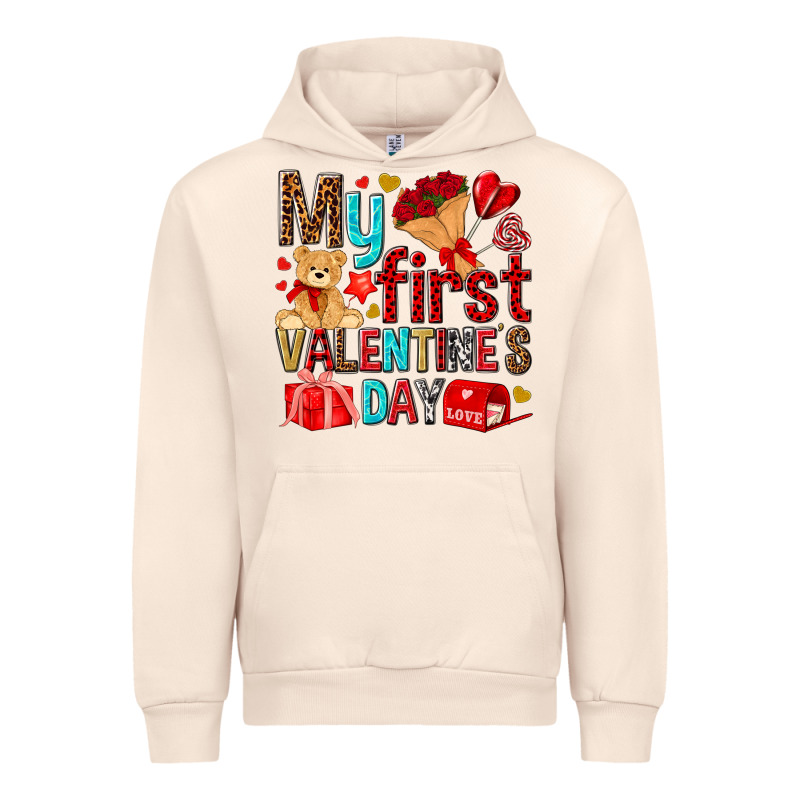 My First Valentines Day Urban Hoodie by NancyCooperArtShop | Teevron