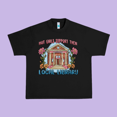 Urban Heavy Tee hot girls support their local library