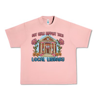 Salmon hot girls support their local library Urban Heavy Tee - MaliasSmallBusiness