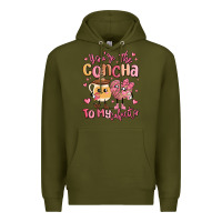 Army Green youre the concha to my cafecito mexican pan dulce Premium Hoodie - MaliasSmallBusiness