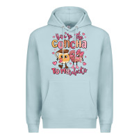 Blue Mist youre the concha to my cafecito mexican pan dulce Premium Hoodie - MaliasSmallBusiness