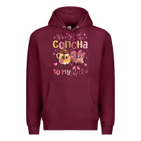 Burgundy youre the concha to my cafecito mexican pan dulce Premium Hoodie - MaliasSmallBusiness