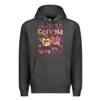 Charcoal Heather youre the concha to my cafecito mexican pan dulce Premium Hoodie - MaliasSmallBusiness