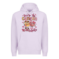 Lilac youre the concha to my cafecito mexican pan dulce Premium Hoodie - MaliasSmallBusiness