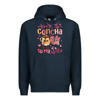 Navy youre the concha to my cafecito mexican pan dulce Premium Hoodie - MaliasSmallBusiness