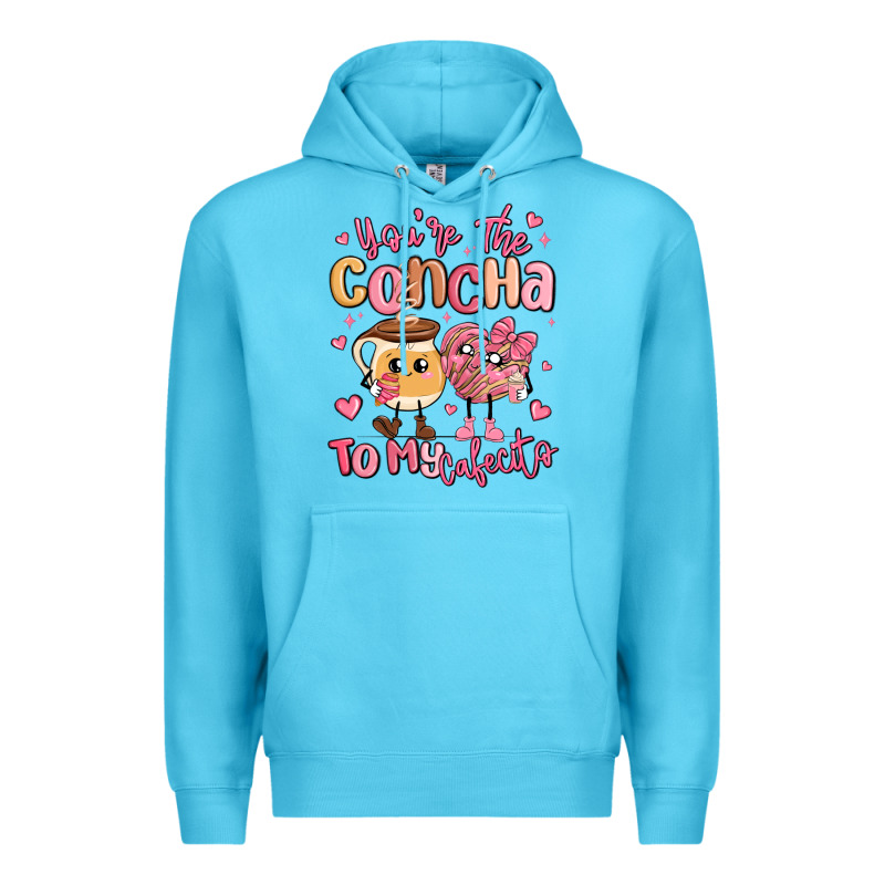 Youre The Concha To My Cafecito Mexican Pan Dulce Premium Hoodie by MaliasSmallBusiness | Teevron