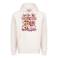 Pale Pink youre the concha to my cafecito mexican pan dulce Premium Hoodie - MaliasSmallBusiness