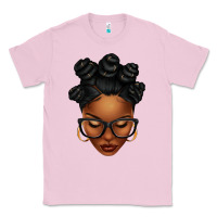 Bubblegum Pink afro woman with bantu knots Classic Tee - texasbilliewilder