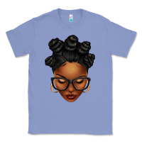 Colony Blue afro woman with bantu knots Classic Tee - texasbilliewilder