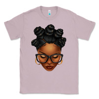 Lilac afro woman with bantu knots Classic Tee - texasbilliewilder