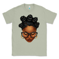 Matcha afro woman with bantu knots Classic Tee - texasbilliewilder