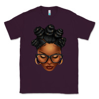 Plum afro woman with bantu knots Classic Tee - texasbilliewilder