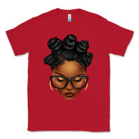Red afro woman with bantu knots Classic Tee - texasbilliewilder