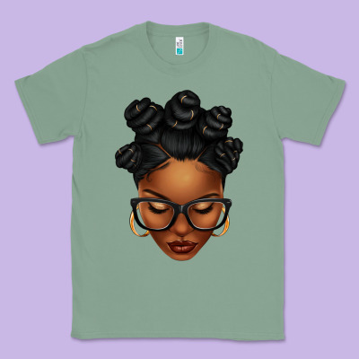 Afro Woman With Bantu Knots Classic Tee Designed By Texasbilliewilder