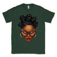 Sports Green afro woman with bantu knots Classic Tee - texasbilliewilder