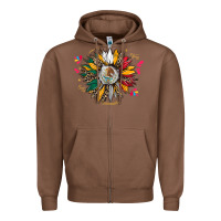 Chestnut mexican sunflower Zipper Hoodie - CTS Tumbler Store