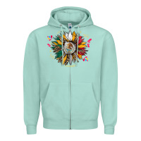 Seafoam mexican sunflower Zipper Hoodie - CTS Tumbler Store