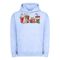 Pigment Grape Ice christmas tree cake and coffee cups Urban Hoodie - MaliasSmallBusiness
