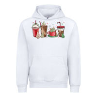 White christmas tree cake and coffee cups Urban Hoodie - MaliasSmallBusiness