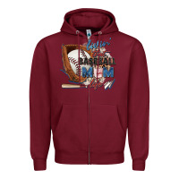 Burgundy livin' that baseball mom life Zipper Hoodie - Zillion Design Studio