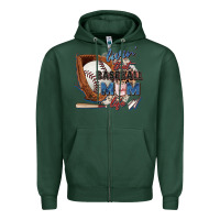 Sports Green livin' that baseball mom life Zipper Hoodie - Zillion Design Studio