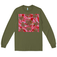 Army Green valentine's day hearts bow and arrow Long Sleeve Tee - RanaPortraitStore